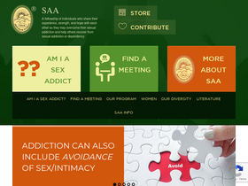 'saa-recovery.org' screenshot