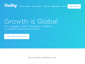 'oneskyapp.com' screenshot