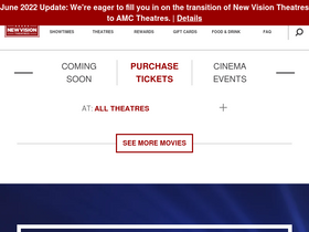 'newvisiontheatres.com' screenshot