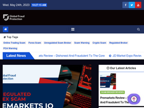 'globalfraudprotection.com' screenshot