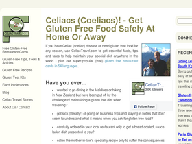 'celiactravel.com' screenshot