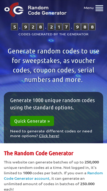 randomcodegenerator.com Traffic Analytics, Ranking & Audience [February