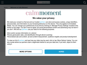 'calmmoment.com' screenshot