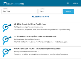 'higherincomejobs.com' screenshot