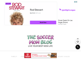 'thesoccermomblog.com' screenshot