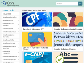 '4devs.com.br' screenshot
