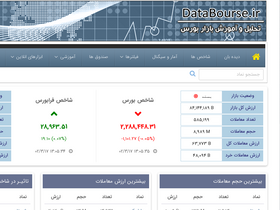 'databourse.ir' screenshot