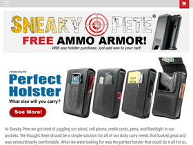 'sneakypeteholsters.com' screenshot