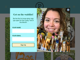 thepersonalizedpeach.com homepage screenshot