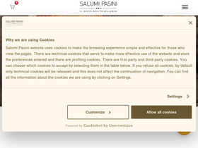 'salumipasini.com' screenshot
