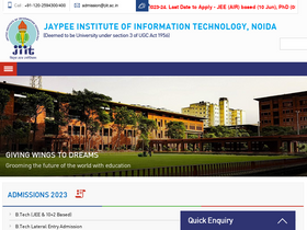 'jiit.ac.in' screenshot