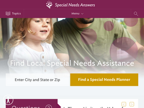 'specialneedsanswers.com' screenshot