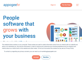 'appogeehr.com' screenshot
