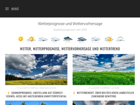 'wetterprognose-wettervorhersage.de' screenshot