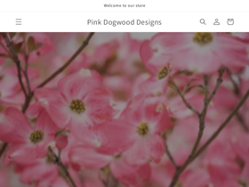pinkdogwooddesigns.com homepage screenshot