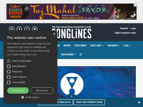 'songlines.co.uk' screenshot