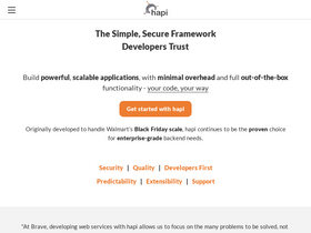 'hapi.dev' screenshot