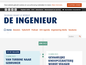 'deingenieur.nl' screenshot