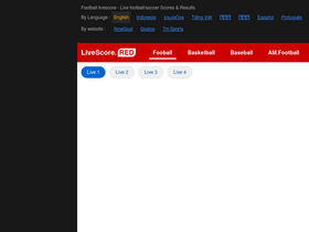 'livescore.red' screenshot