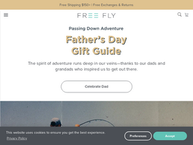 'freeflyapparel.com' screenshot