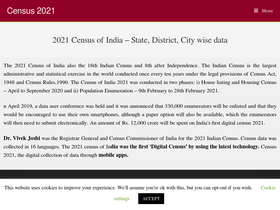 'censusofindia2021.com' screenshot