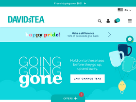 'davidstea.com' screenshot