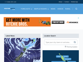 'weatherwatch.co.nz' screenshot