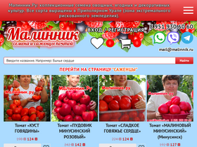 'malinnik.ru' screenshot