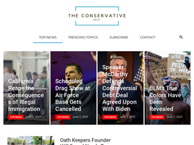 'theconservativebrief.com' screenshot