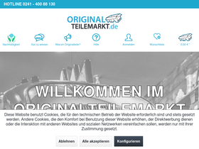 'originalteilemarkt.de' screenshot