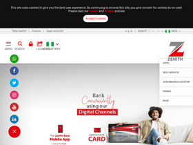 'zenithbank.com' screenshot