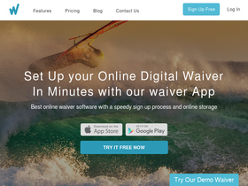 'cleverwaiver.com' screenshot