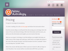 'vedicastrology.us.com' screenshot