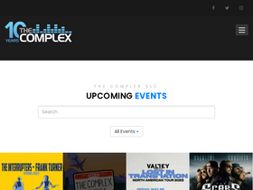'thecomplexslc.com' screenshot