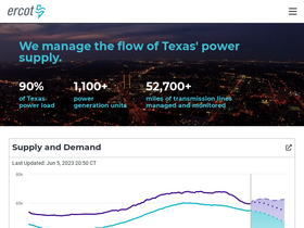 'ercot.com' screenshot