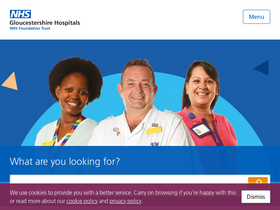 'gloshospitals.nhs.uk' screenshot