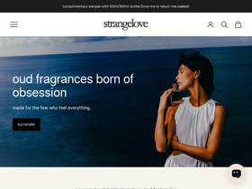 strangelovenyc.com homepage screenshot