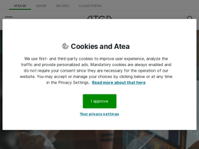 'atea.se' screenshot
