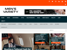 'mensvariety.com' screenshot