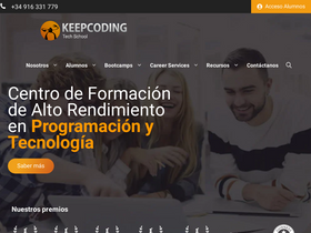 'keepcoding.io' screenshot