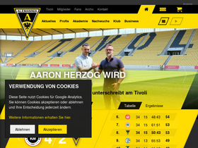 'alemannia-aachen.de' screenshot