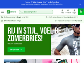 'fashionforcycling.be' screenshot