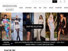 'kardashiankloset.com' screenshot