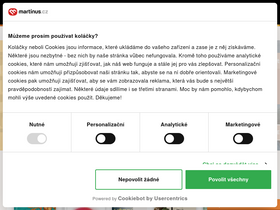 'martinus.cz' screenshot