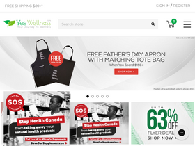 'yeswellness.com' screenshot