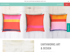 E A R T H W O R K S homepage screenshot