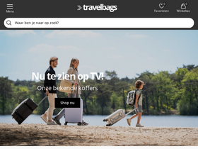 'travelbags.be' screenshot