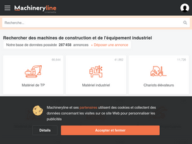 'machineryline.fr' screenshot