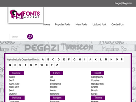 'fontsmarket.com' screenshot