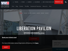 'enroll.nationalww2museum.org' screenshot